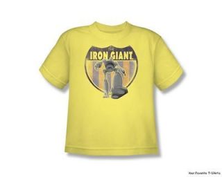 Officially Licensed Warner Bros The Iron Giant Movie Patch Boys Shirt 