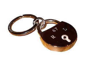 purple label ralph lauren silver padlock lock polo keychain