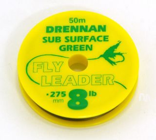 DRENNAN SUBSURFACE FLY LINE TIPPET LEADER MATERIAL 3,4,5,6,8,10 & 12 