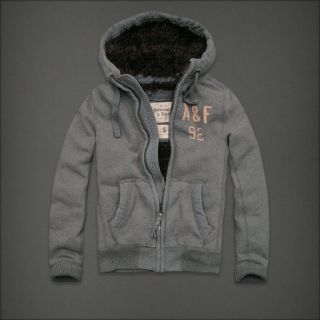   AUTHENTIC ABERCROMBIE & FITCH Jay Range Fleece Hoodie Jacket L XL
