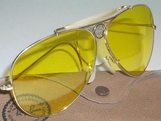   bausch lomb ray ban usa kalichrome shooters aviator sunglasses mint