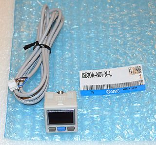 SMC # ISE30A N01 N L (SET OF 4) DIGITAL PNEUMATIC PRESSURE GAGES AND 