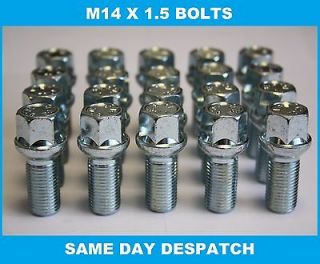 20 X M14X1.5 RADIUS ALLOY WHEEL BOLTS FIT AUDI S4 RS4 S5 RS5 S6 RS6
