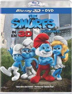 The Smurfs Blu ray DVD, 2011, 2 Disc Set, Canadian 3D