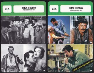 rock hudson movie star french biography photo 2 cards from