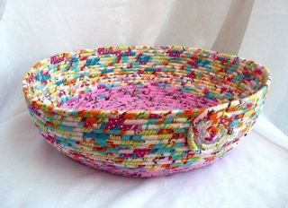 Cozy Cat Bed, Dog Bed, Handmade Coiled Flannel Cat Basket, Cat Cave 