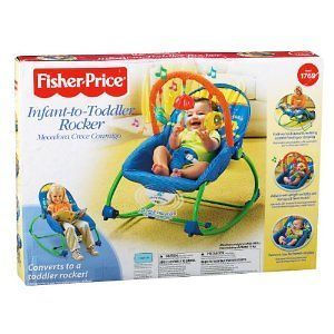 Fisher Price Infant to toddler Elephant Friends Rocker Bouncer Chair 