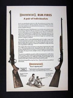 Browning T Bolt Model T 2 & Automatic Grade 1 .22 22 Rifles rifle 1966 