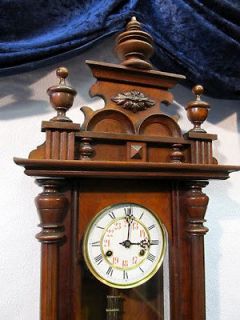 Antique Wall Clock Regulator 1880Th Century FRIEDRICH MAUTHE 