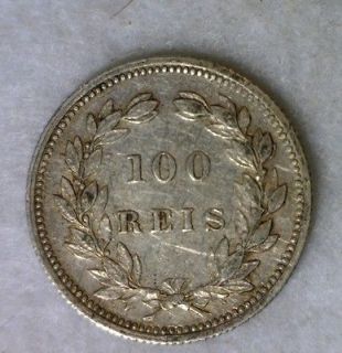 portugal 100 reis 1893 very fine portuguese silver coin time