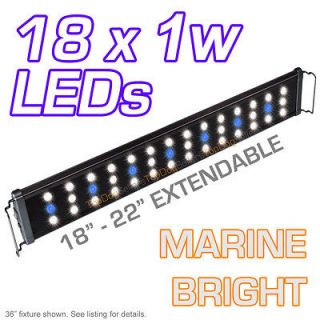 LED 18 1300 Aquarium Light Marine Saltwater Cichlid Nano 18x 1 Watt 