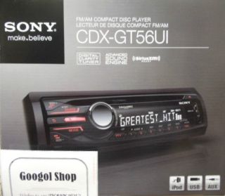 Sony CDX GT56UI CD In Dash Receiver WITH Front USB, Aux CDXGT56UI