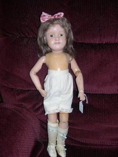 Wood Schoenhut 19 USA made doll Miss Dolly decal