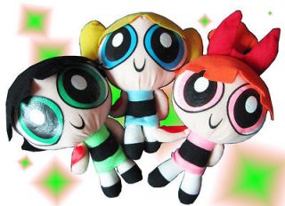   1999 Cartoon Network Powerpuff Girls Plush Toy Soft 9 Doll Baby Gift