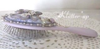 victorian vintage style vanity butterfly hair brush p time left