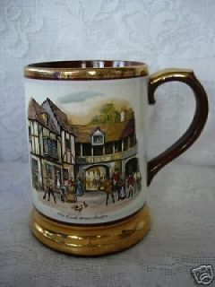 Vintage ARTHUR WOOD Scenic Tankard / Beer Mug   Made in England