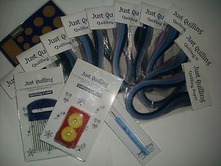 Lots of Quilling papers, crimper,board,comb,tool PURPLE, Paper 