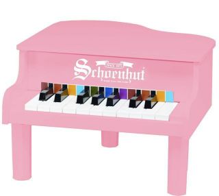 pink schoenhut baby grand 18 key mini wood child piano