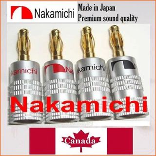 12plugs Nakamichi Speaker plugs 24K/Gold Premium Quality Japan