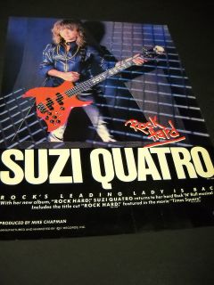 SUZI QUATRO Rocks Leading Lady Is Back 1980 PROMO POSTER AD