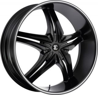   2Crave NO16 Black Wheels Rims 6x5.5 I 370 Rodeo Trooper Sedona GX 470