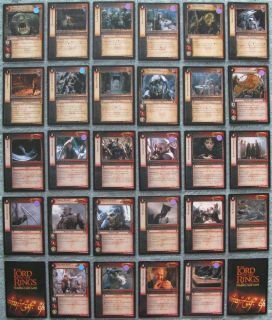   Rings TCG Fellowship of the Ring Rare Cards Part 3/4 (LOTR FOTR CCG