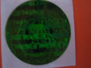 New Ladies Watch Back Hologram Sticker, Decal, green, rare ( No 