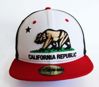 New Era 5950   California Republic Black/White/Red   Official Fitted 