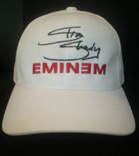 eminem slim shady cap hat with stitched autograph