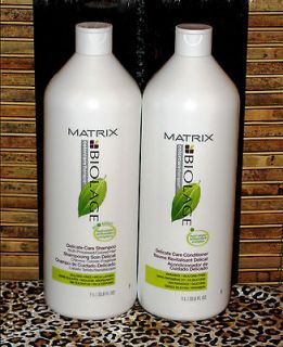 Biolage Delicate Care Shampoo Conditioner Liter Set 33.8 oz 
