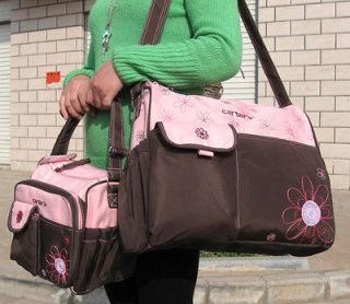 4Pcs Carters Baby Changing Diaper Nappy Bag Mummy Shoulder Handbag 