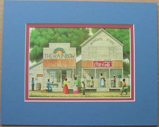 rainbow general store black art country picture print time left