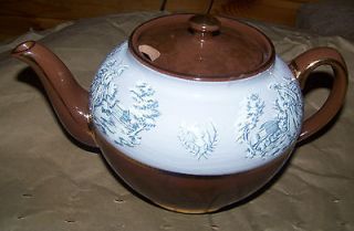 Vintage Sadler Staffordchire Classic Roman Figures Brown Teapot w 