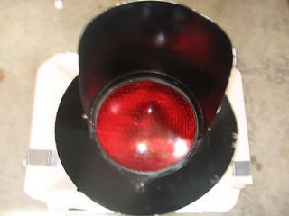   Authentic Railroad Train Crossing Signal Red Light by Safetran Systems