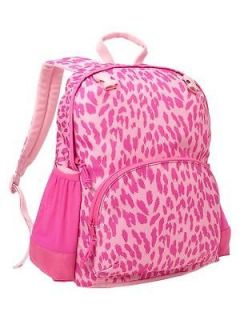 nwt gap kids girl 2012 pink leopard print junior backpack