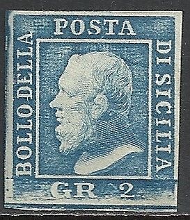 sicily stamps 1859 yv 20 mlh vf from netherlands time