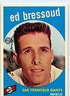 1959 TOPPS BASEBALL #19 EDDIE BRESSOUD   SAN FRANCISCO GIANTS