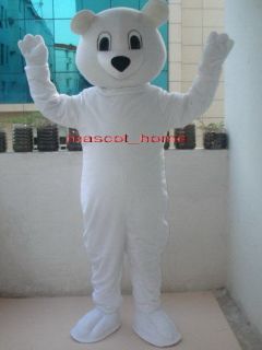 Professional New Polar Bear Mascot Costume Fancy Dress Adult SIZE