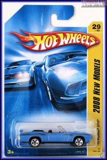 2008 hot wheels 029 70 pontiac gto blue time left
