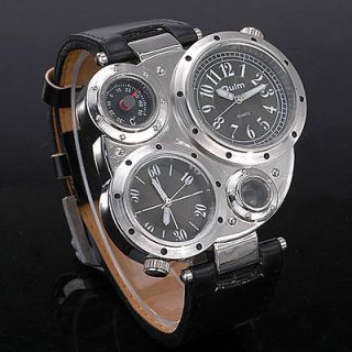 Newly listed Unique Military Sport Mens Watch Two Timer Analog GMT 