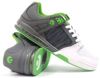 osiris pixel skate shoes chr grn wht sizes 10 12