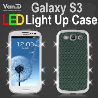 Van.D Leather LED Light Up Jelly Case Samsung Galaxy S3 4G LTE i9300