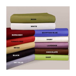   EXTRA DEEP POCKET KING WATERBED SHEET SET SOLID 100% EGYPTIAN COTTON