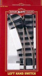 bachmann g scale train track manual left switch 94351 time