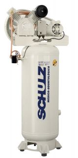 schulz air compressor 3hp 60 gallon tank oil free time