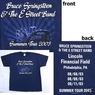 bruce springsteen philly shows 2003 tour shirt xl new  14 