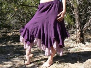 Layered Gypsy Skirt Renaissance Pirate Costume Fairy Boho Peasant 