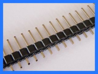 5Pcs Pitch 2.54mm 40 Pin Male Single Row Right Angle Pin Header Strip