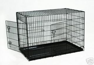42 pet folding dog cat crate cage kennel w abs