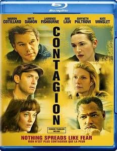Contagion Blu ray DVD, 2012, 2 Disc Set, Canadian French